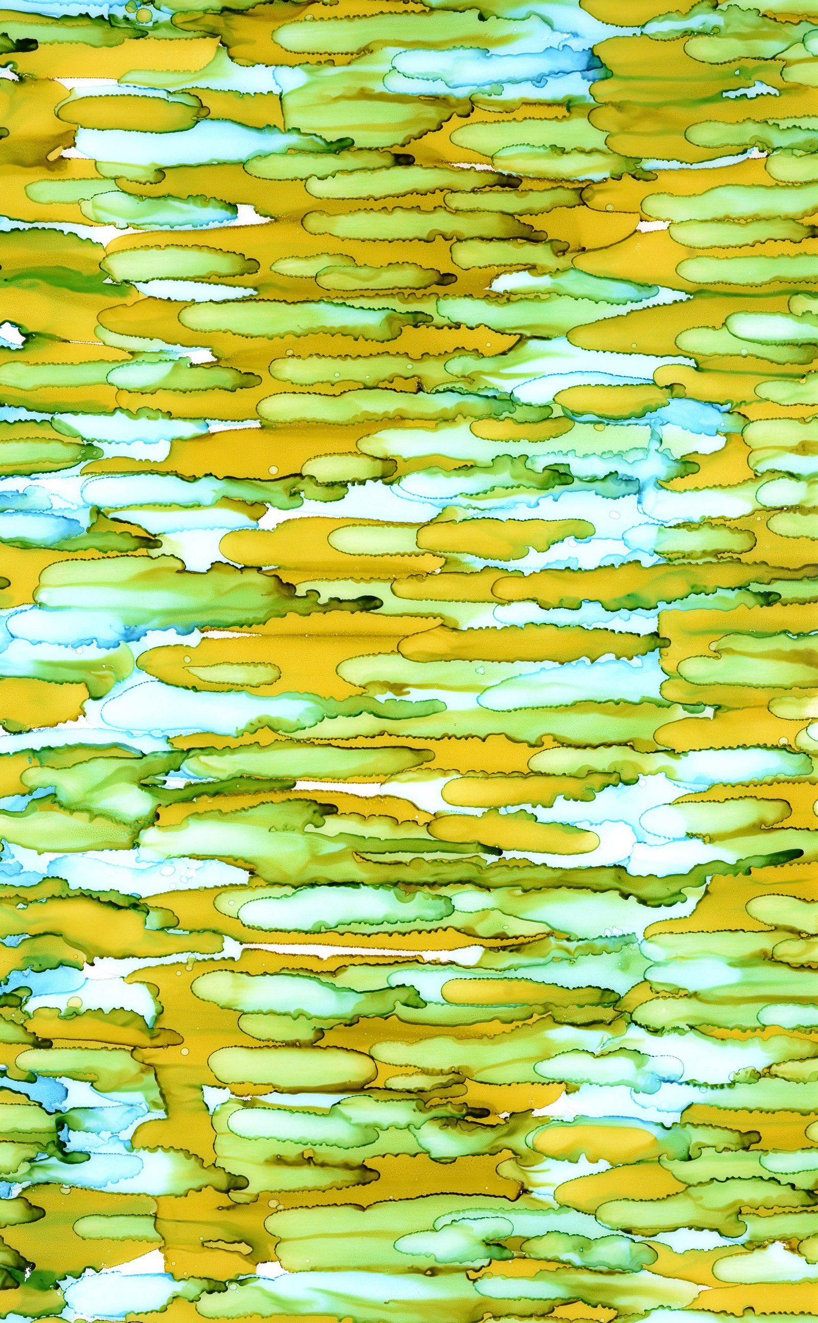 Art on fabric and glass